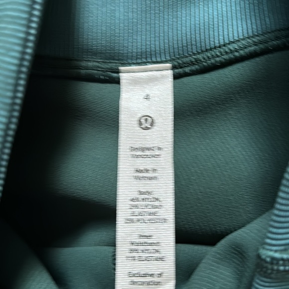 LULULEMON BASE PACE HR 25”* 2 Tone ribbed in GREEN JASPER/BLUE CHILL SZ 4 NWT - Picture 7 of 8